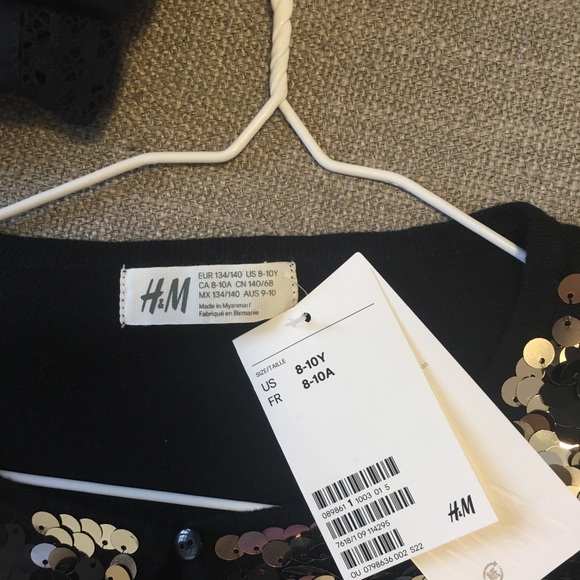 girls cropped sequin cardigan - Picture 3 of 4